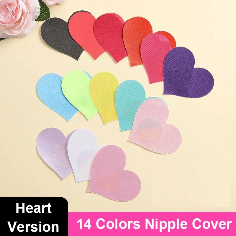 Nipple Cover Pasties - 10 цветов, одноразовая полиатласная лента в