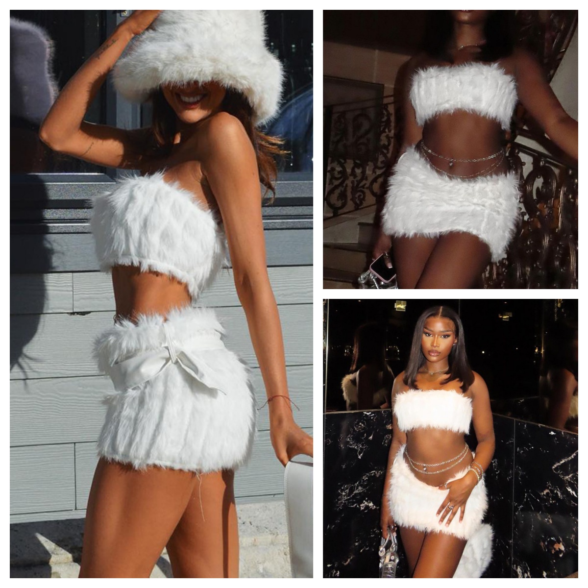 Милый пушистый вязаный свитер- – обзор и цена Strapless Bra Backless