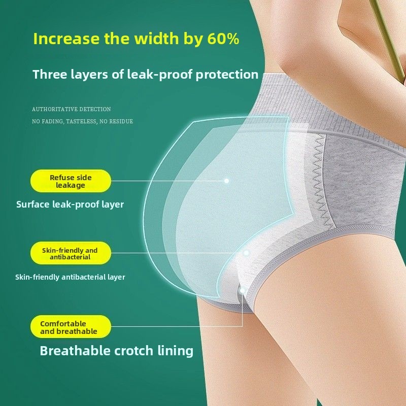 2 шт. женские трусы с высокой  – обзор и цена Period Panty Absorbent